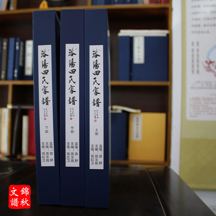 洛陽田氏家譜裝訂款式 精裝