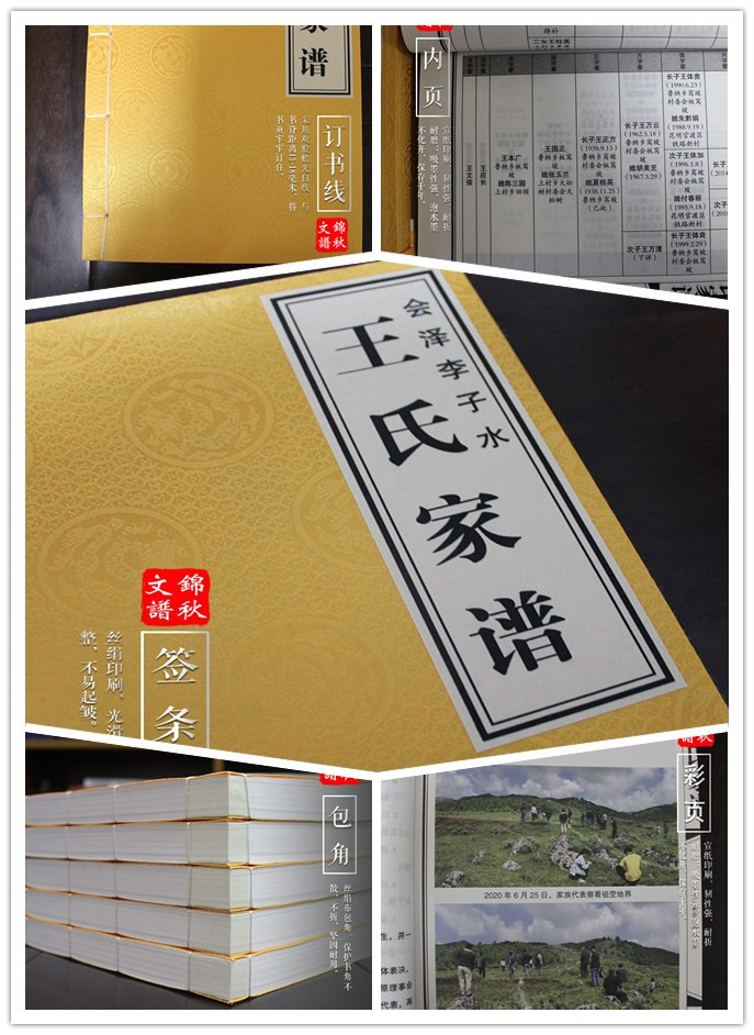 李子水王氏家譜書細(xì)節(jié)圖