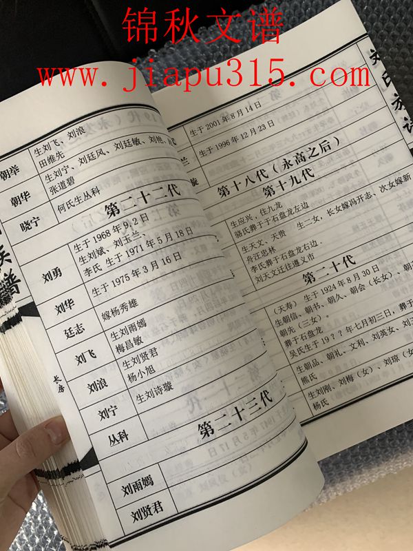 《劉氏宗譜》成品書郵寄中