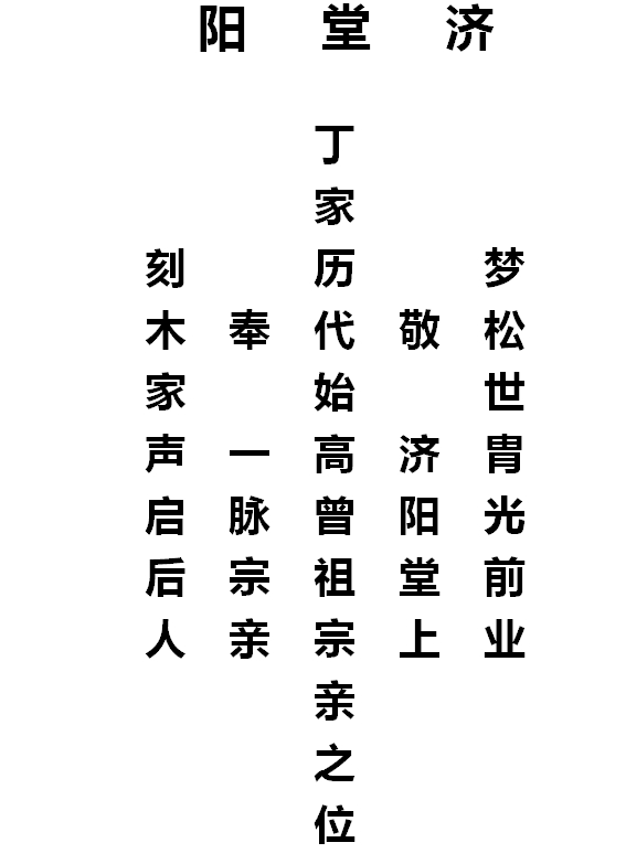 濟(jì)堂陽(yáng)丁氏宗堂式樣圖一