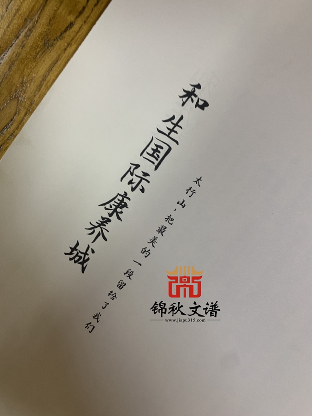 和生國(guó)際康養(yǎng)城設(shè)計(jì)手稿-錦秋文譜制作