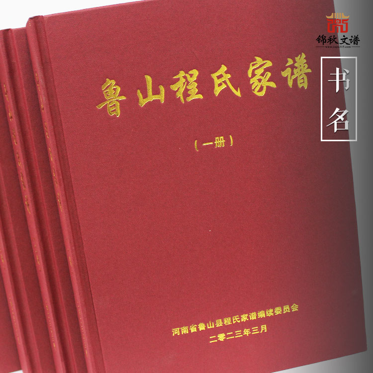 【一函四冊】河南魯山程氏家譜編修完畢